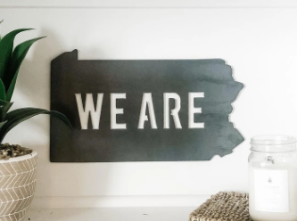 PA WE ARE Wall Art Sign