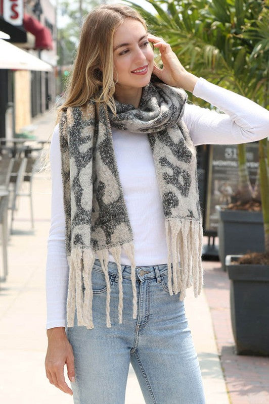 Leopard Oversized Scarf