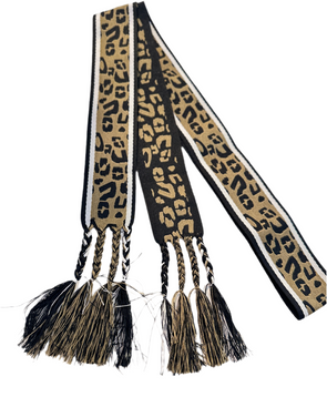 Leopard Tie Belt