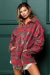 Holiday Sparkle Plaid Shacket