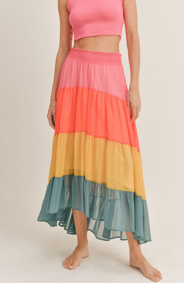 Color Life Maxi Skirt