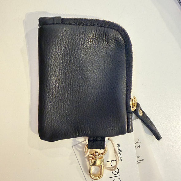 LV Upcycled Wallet Keychain