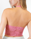 Lace Back Halter Top