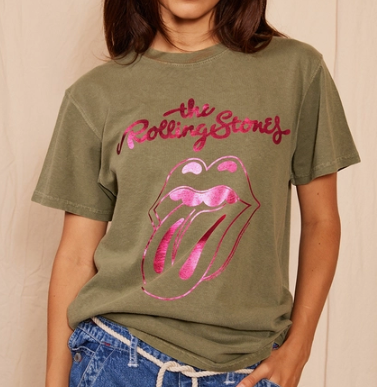 Rolling Stones Licks in Pink