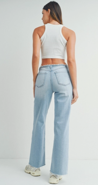 Frayed Waist Denim