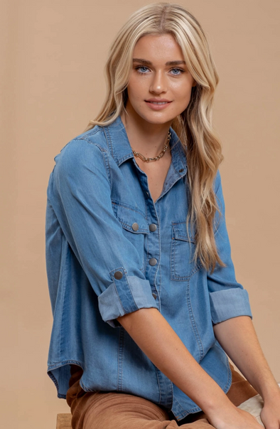 Trail Day Chambray Top