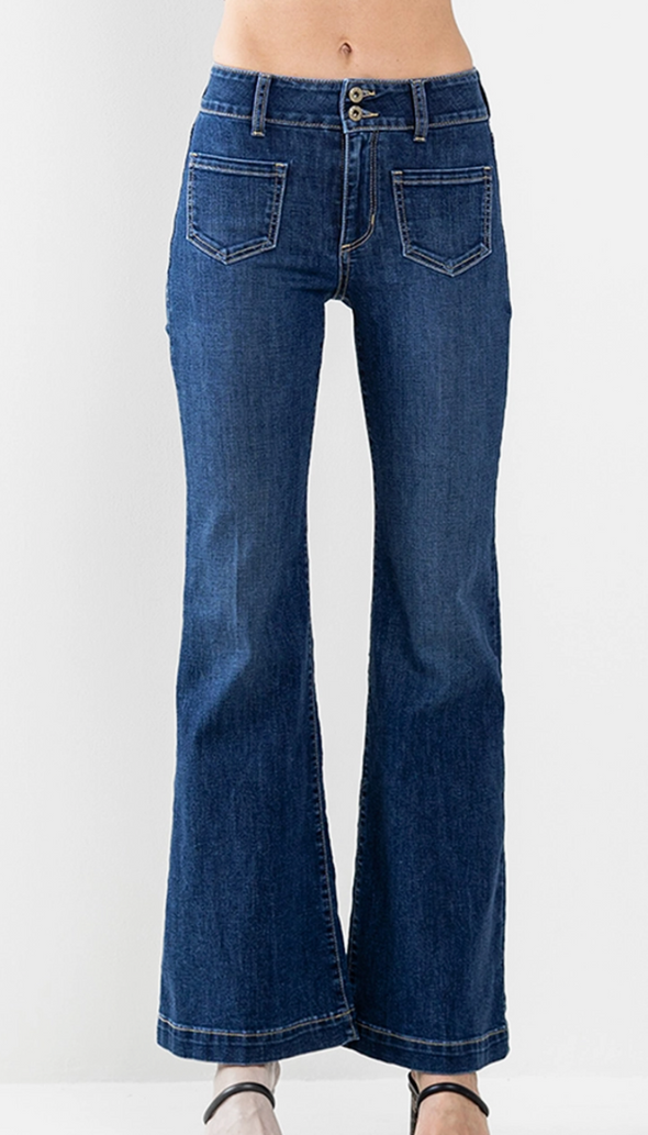 Pocket Flare Denim