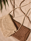 Sand Dollar Mini Straw Bag