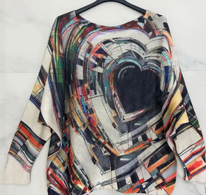 Black Heart Graphic Top