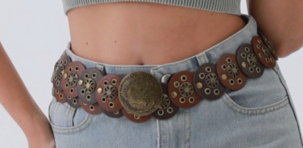 Western Two Tone Belt