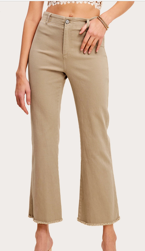 Frayed Hem Pants