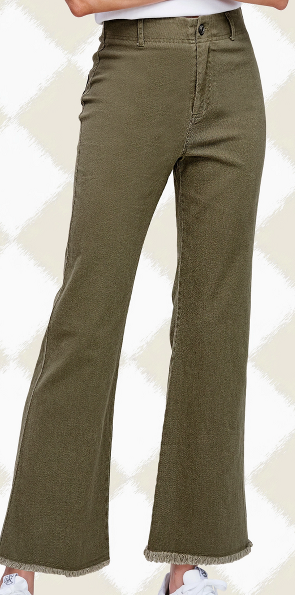 Frayed Hem Pants