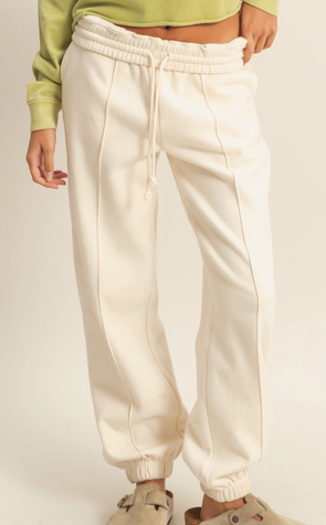 Pintuck Joggers