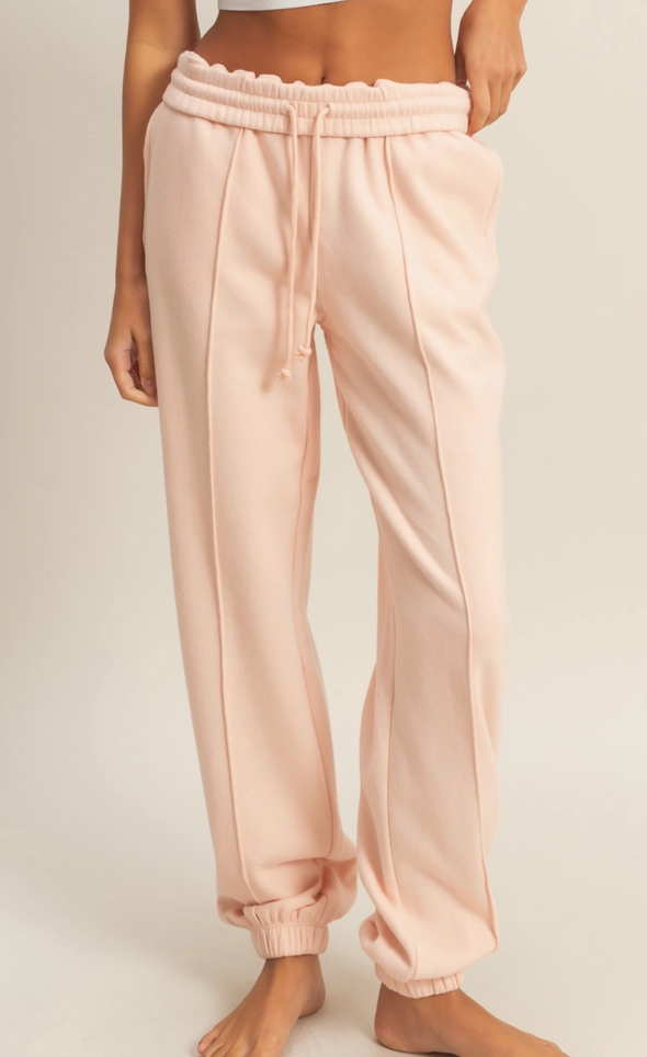 Pintuck Joggers