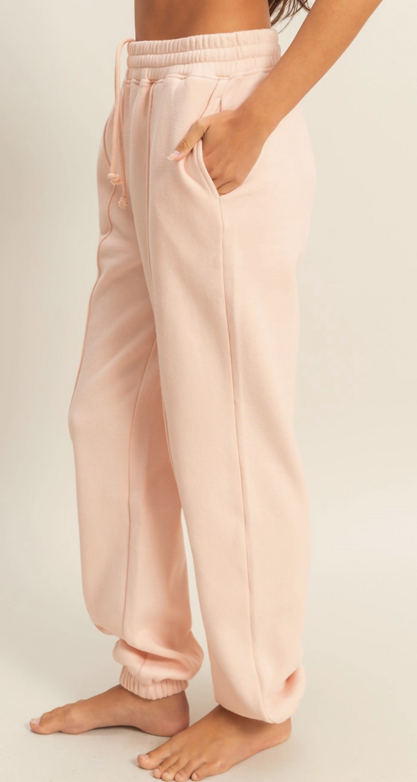 Pintuck Joggers