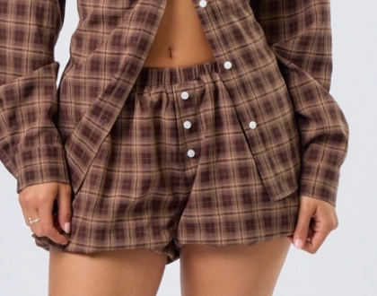 Jodi Plaid Shorts
