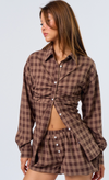 Jodi Plaid Top