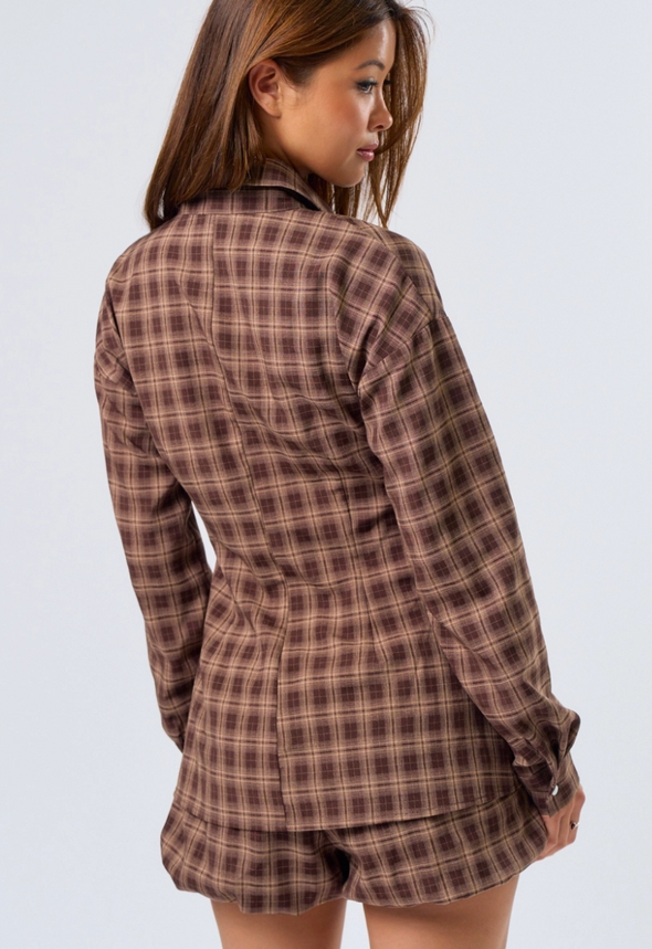 Jodi Plaid Top