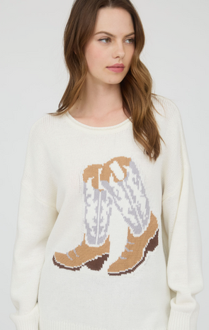 Western Boot Sweater