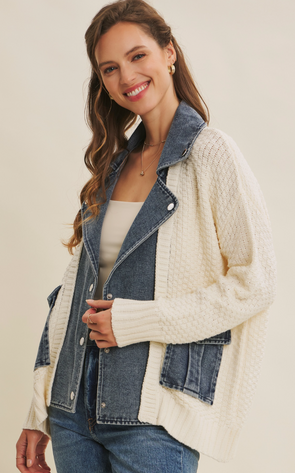 Denim Mix Sweater