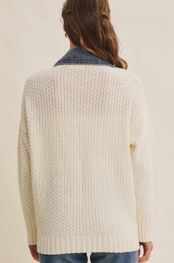Denim Mix Sweater