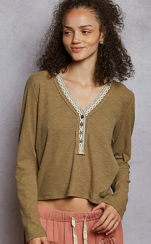 Polly Olive Top