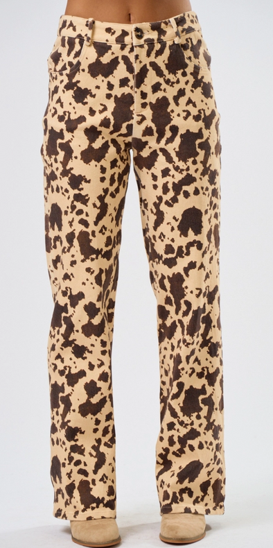 Austin Cow Print Pants