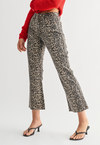Leopard Mid Rise Denim
