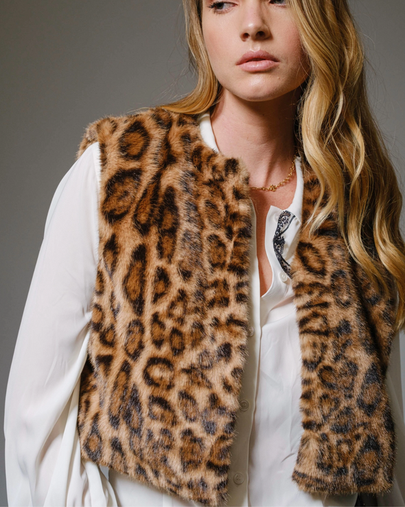 Leopard Fur Vest