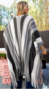 Striped Ruana