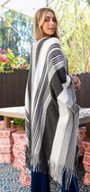 Striped Ruana