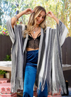 Striped Ruana