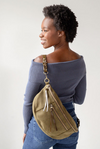 Olive Nina Faux Suede Sling