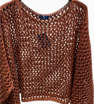 Helmut Open Knit Top
