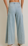 Sabrina Pleat Denim