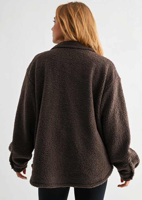 Cocoa Sherpa Shacket
