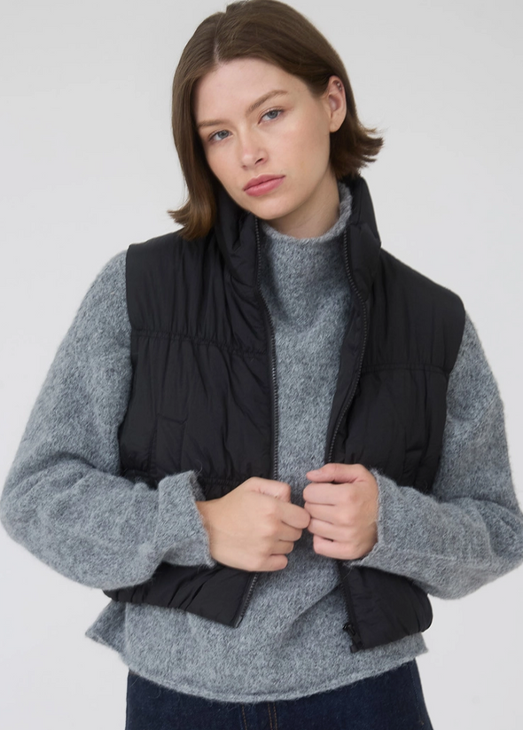 Black Puffer Vest