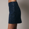 Denim Sequin Skirt