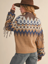 Fair Isle Fringe Sweater