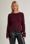 Ribbed Open Back Sweater