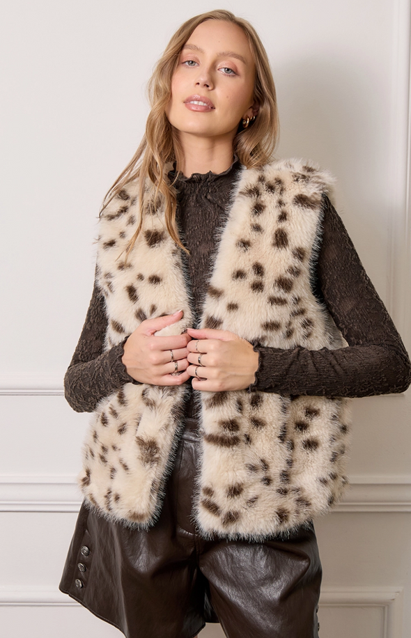 Snow Leopard Vest