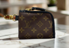 LV Upcycled Wallet Keychain