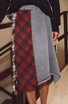 Trimmings Denim Plaid Skirt