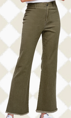 Frayed Hem Pants