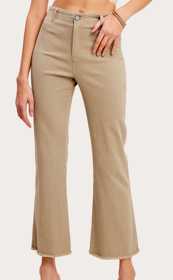 Frayed Hem Pants