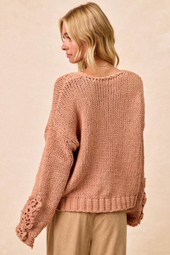 Chenille Bloom Sweater