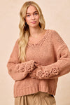Chenille Bloom Sweater