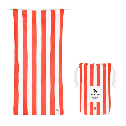 Dock & Bay Beach Towel Cabana Waikiki Coral XL